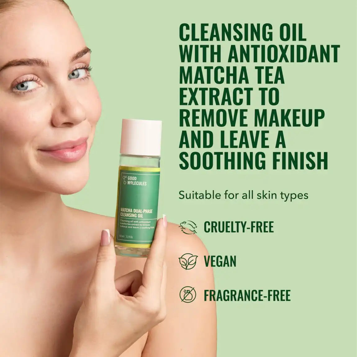 Good Molecules Matcha Dual-Phase Cleansing Oil